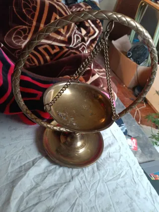 Balanza antigua de latón