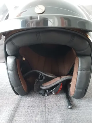 Casco Jet LS2 Fibra Vidrio + bluetooth