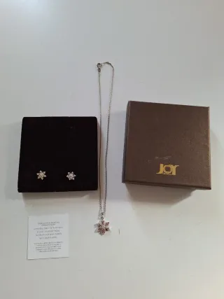 Set collana e orecchini fiocco di neve