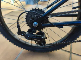 Bicicleta Montaña Niño Negra/Verde