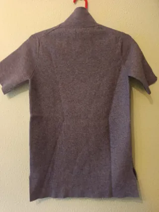 Jersey punto cuello alto manga corta