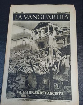 La vanguardia. Barcelona. 16 de diciembre de 1936