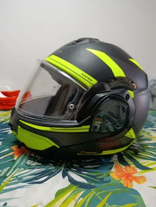 Casco LS2 Advant Negro y Amarillo