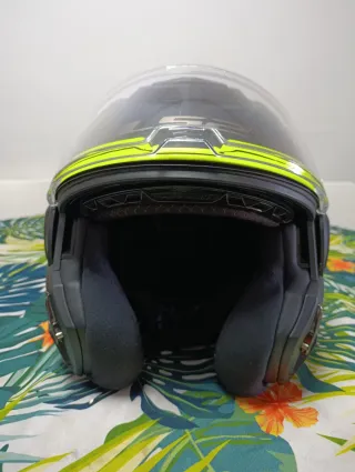 Casco LS2 Advant Negro y Amarillo