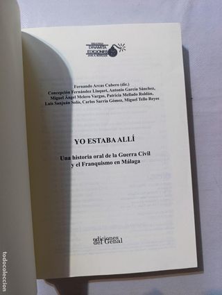 YO ESTABA ALLI - HISTORIA ORAL DE LA GUERRA CIVIL