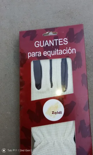 Guantes Zaldi Cuero y Algodón Beige/Marrón