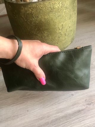 Portafoglio borsetta verde scuro