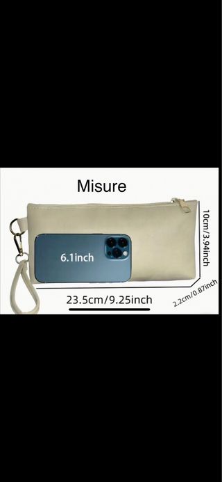 Portafoglio borsetta verde scuro