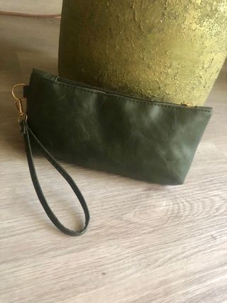 Portafoglio borsetta verde scuro