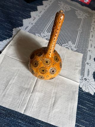 Calabaza Decorativa Artesanal con Monedas.