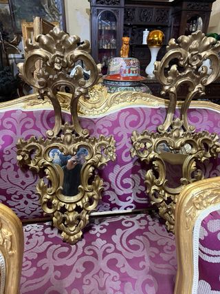 Pareja de Cornucopias Doradas