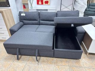 Sofá Cama Azul con Arcón Almacenaje ¡NUEVO!