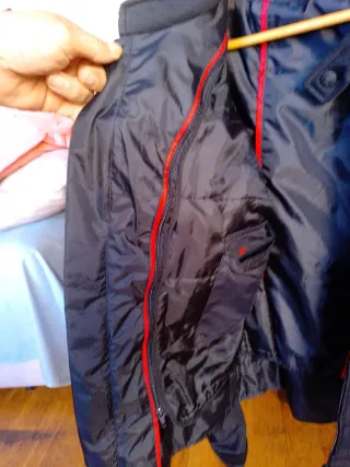 Chaqueta Moto Negra y Gris