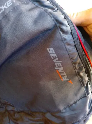 Chaqueta Moto Negra y Gris