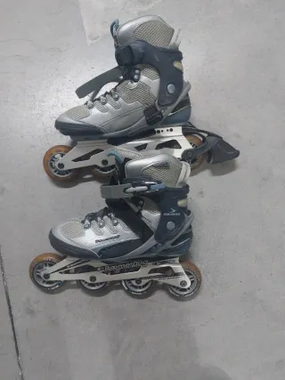 Patines en línea Boomerang plateados