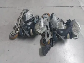 Patines en línea Boomerang plateados