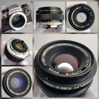 OLYMPUS OM10 Cámara analógica con MANUAL ADAPTER