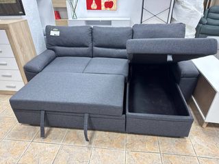 Sofá Cama Azul con Arcón ¡NUEVO Estrenar!