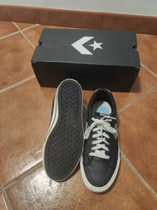 Zapatillas Converse de cuero negras