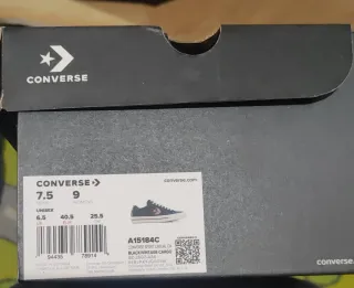 Zapatillas Converse de cuero negras