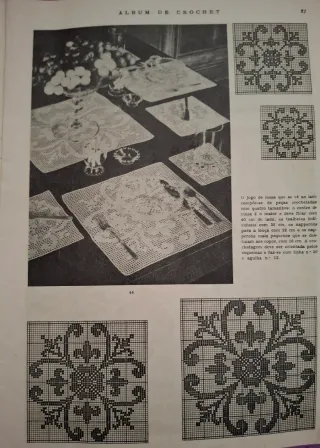 3 revistas "Album de Crochet" Num. 6, 7 y 8