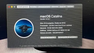 iMac 21,5" 2012 i5 Ampliado a SSD 1TB + 16GB RAM
