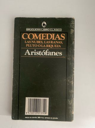 Libro de bolsillo Aristofanes