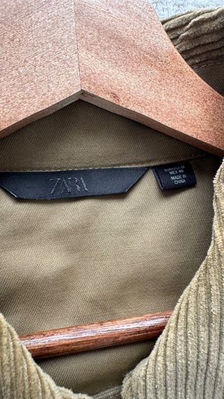 Parka Zara Beige/Verde Claro