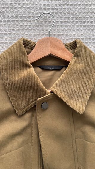 Parka Zara Beige/Verde Claro