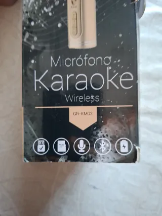 Micrófono Karaoke Dorado Rosado