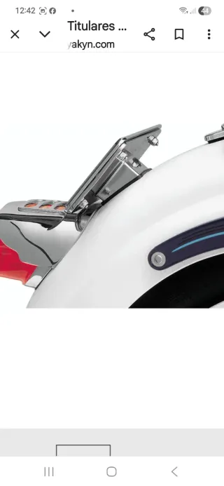 Soporte matrícula Harley Davidson