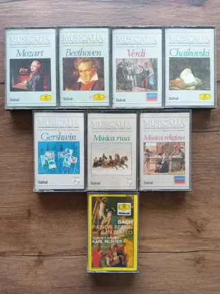 CASSETTES GRANDES TEMAS DE LA MÚSICA-MUSICALIA_40€