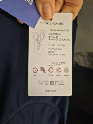 Culotte Gsport Pro Team Azul Marino