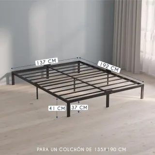 Cama con colchón