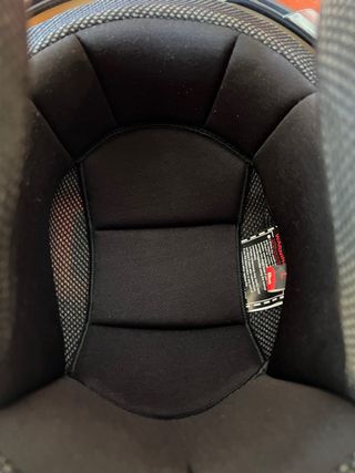 Casco Moto Talla L Blanco y Rojo