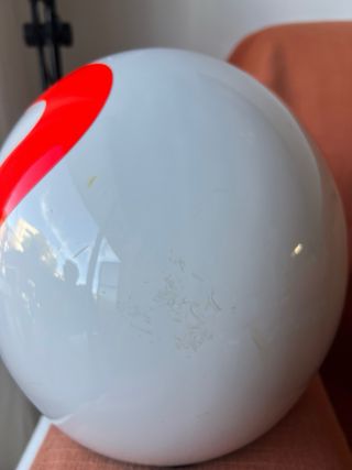 Casco Moto Talla L Blanco y Rojo