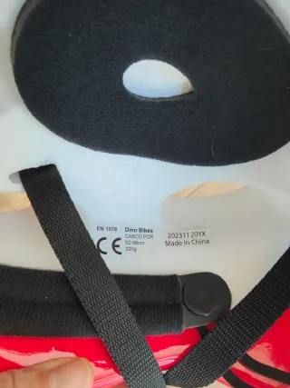 Casco infantil DinoBikes rojo talla 52-56cm