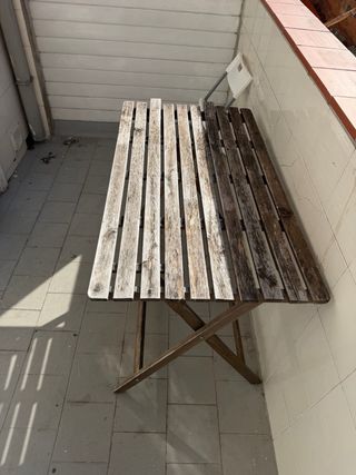 Mesa de terraza plegable