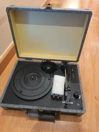 Tocadiscos Maleta Prixton VC400 Gris