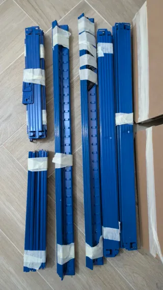 Pack dos estanterías Metálica Kit 4 Niveles