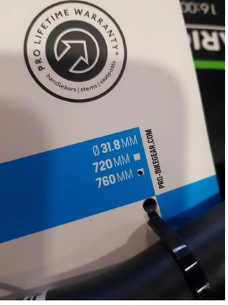 Manillar PRO Koryak Di2 760mm 20mm Rise