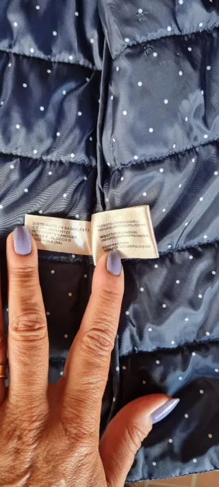 Giacca imbottita leggera blu