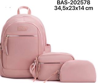 Set Zaino e Pochette Baci & Abbracci Nero
