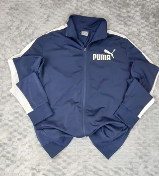 Chaqueta Puma Retro Azul y Blanco Talla M
