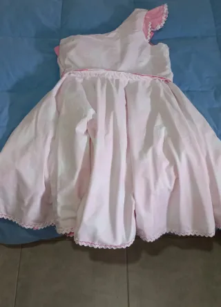 Vestido Flamenca Lunares Rosa