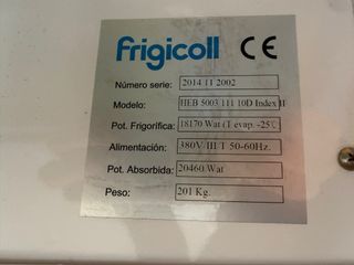 Evaporador Frigicoll HEB 5003 111 10 D a Estrenar