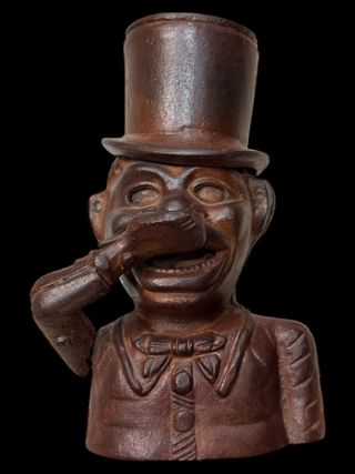 Hucha americana de hierro fundido, funcionando...