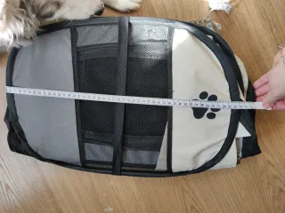 Recinto pieghevole per animali Beige/Nero