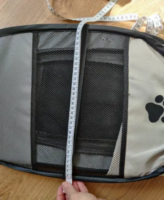 Recinto pieghevole per animali Beige/Nero