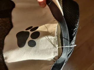 Recinto pieghevole per animali Beige/Nero